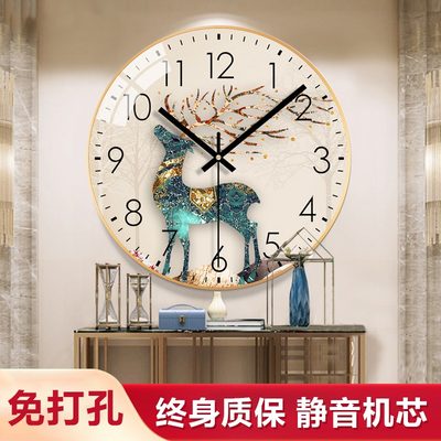 北欧钟表挂钟客厅现代简约时钟挂墙创意时尚表家用大气装饰轻奢表