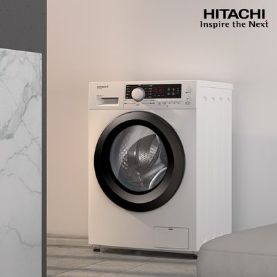HITACHI/日立8KG全自动洗衣机薄洗烘干一体滚筒变频家用BD-D80CVE